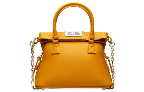 Maison Margiela 5AC Calfskin Shoulder Bag, Crossbody Bag, Handbag Extra Mini Women's Orange