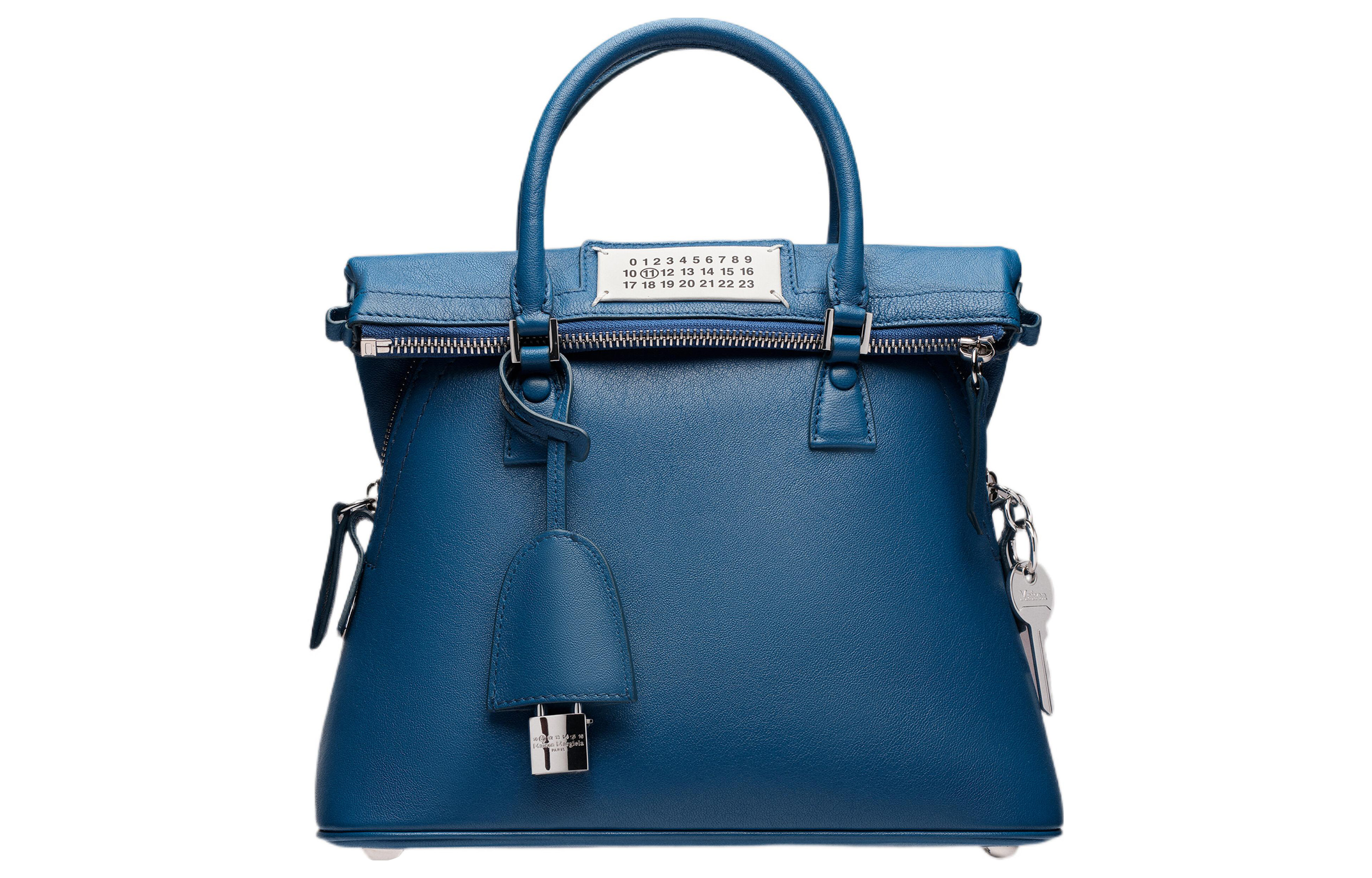 Maison Margiela 5AC Goatskin Shoulder Bag, Crossbody Bag, Handbag Mini Women's Dark Blue