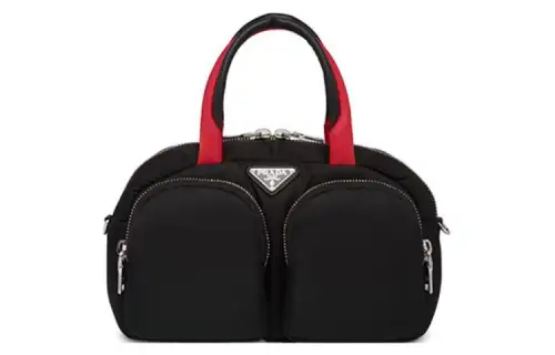 PRADA Nylon Handbag Women's Black