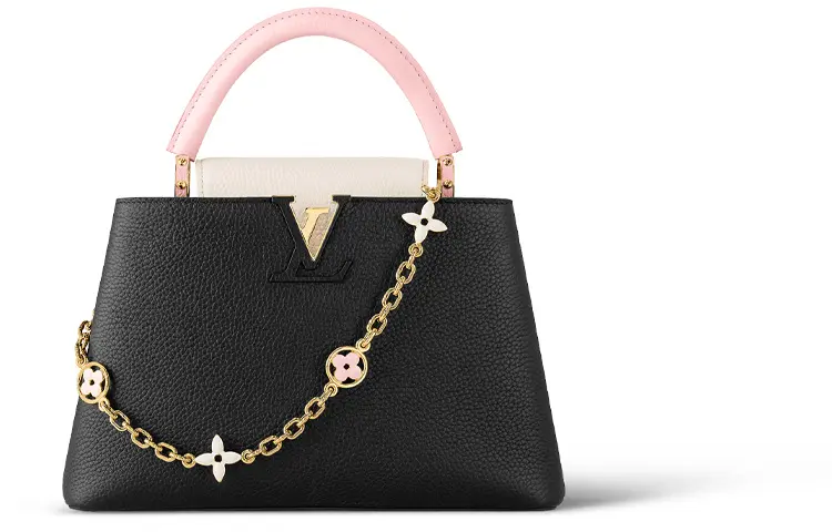 LOUIS VUITTON Taurillon Leather Shoulder Bag, Crossbody Bag, Handbag Medium Women's Black