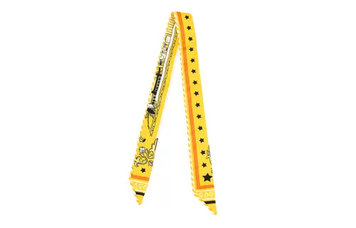 HERMES Silk Scarves Women's Yellow