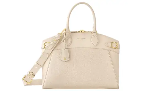 LOUIS VUITTON Cow Leather Shoulder Bag, Crossbody Bag, Handbag Regular Women's White
