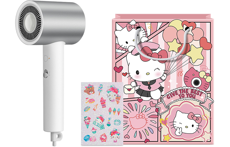 Xiaomi H500 Hair Dryer 1800W Constant Temperature Quick Drying Hot and Cold Fengshui Ion Home Portable Dual Hair Care Metal Body Magnetic Air Nozzle Hand Painted KT Gift Bag Model H500