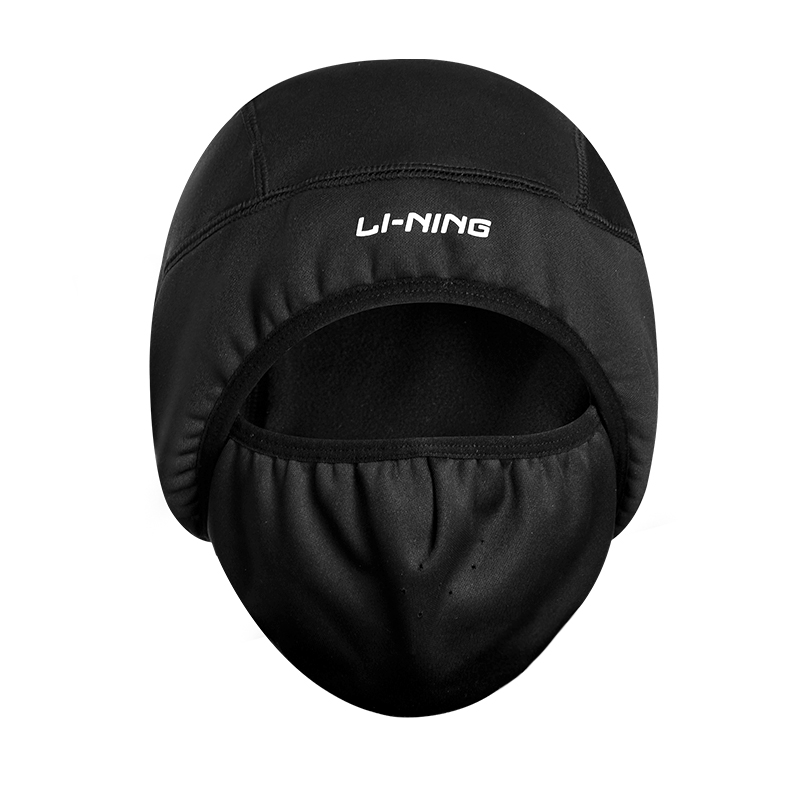 Li Ning Riding Equipment Pullover Mask Unisex Polyester Black