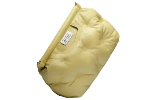Maison Margiela Glam Slam Full Grain Nappa Leather Shoulder Bag, Crossbody Bag Medium Women's Lime Green