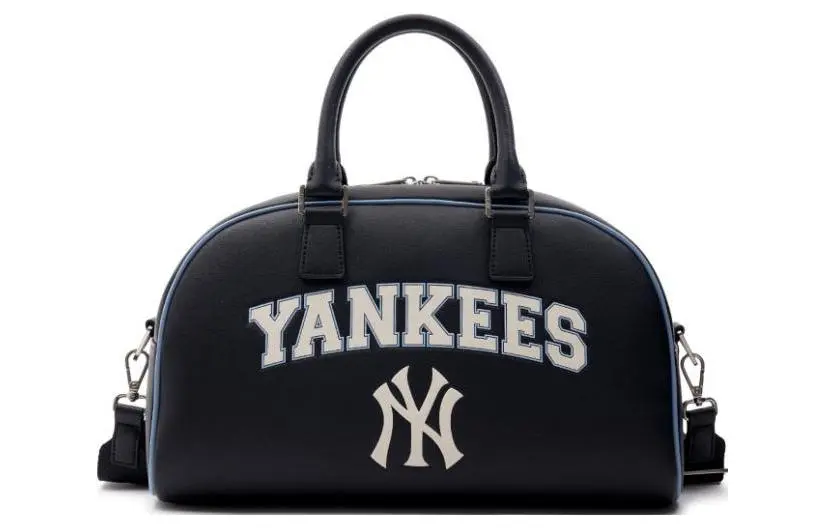 MLB New York Yankees Artificial Leather Bowling Bags Crossbody One Shoulder Handbag Gym Bag Travel Bag Swim Bag Large