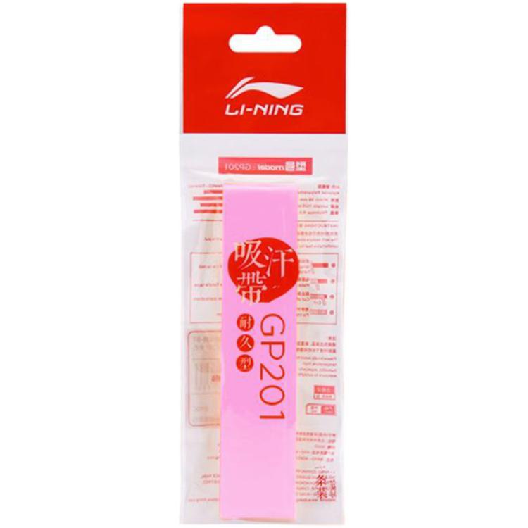Li Ning Badminton Grip Tapes Pink Polyurethane Thin GP201 6 Pack