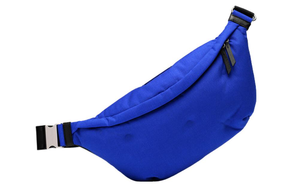Maison Margiela Nylon With Cow Leather Shoulder Bag, Crossbody Bag, Fanny Pack Women's Blue
