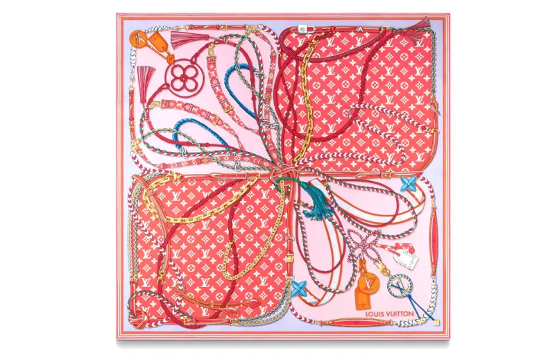 LOUIS VUITTON Scarves Women's Pink