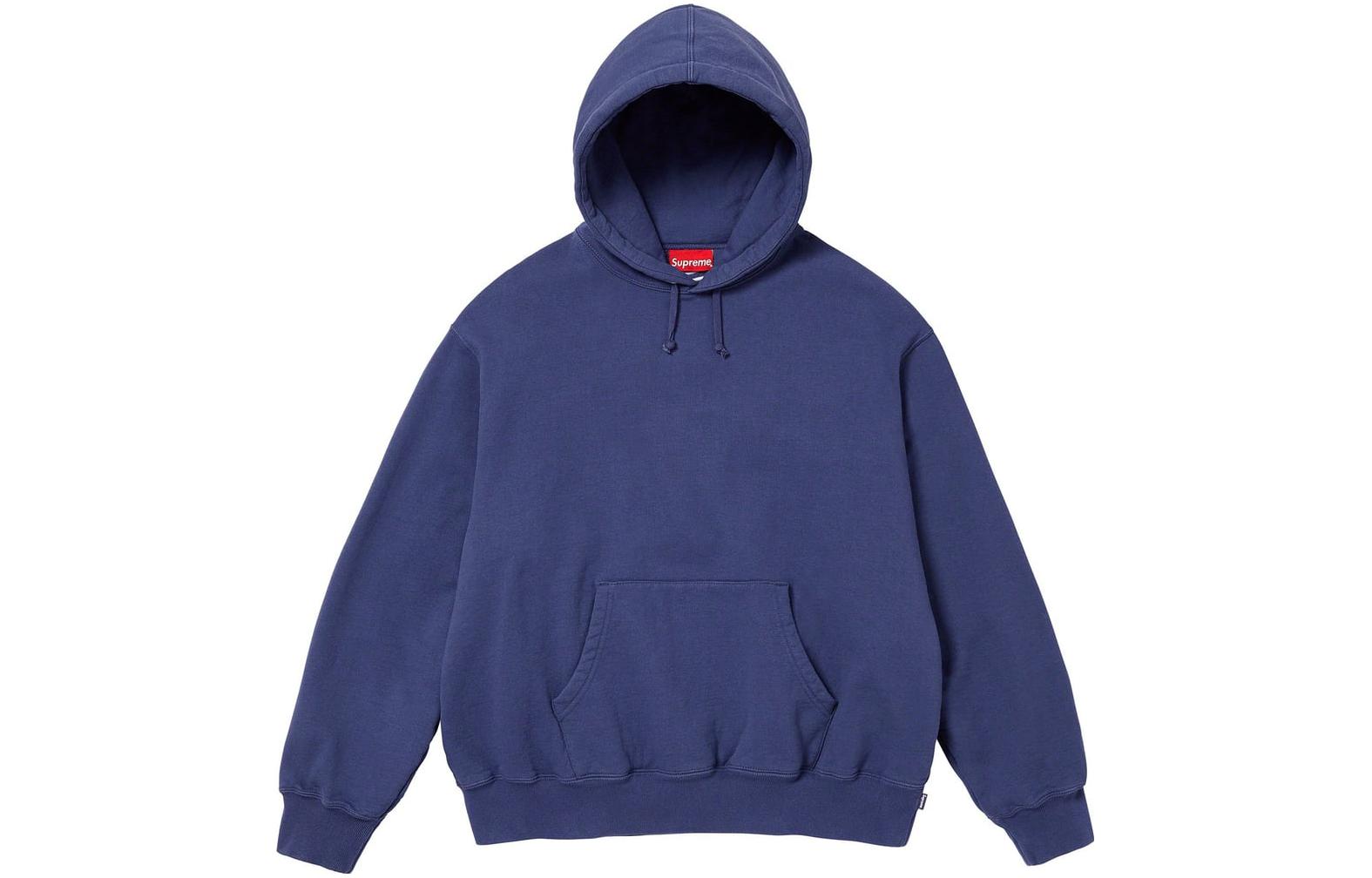 Supreme FW23 WEEK8 SATIN APPLIQUÉ HOODED SWEATSHIRT Logo
