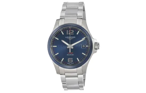 LONGINES Comcast Collection Wrist Watches Quartz Movement Stainless Steel Strap 41mm Blue Dial Men's Watches
