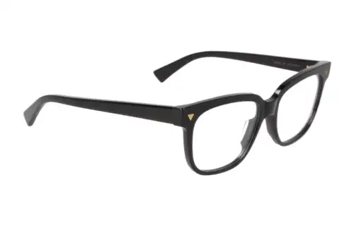 Bottega Veneta Acetate Irregular Shape Eyeglass Frames Women's Black
