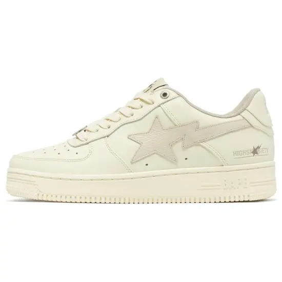 A BATHING APE STA Skateboard Shoes Men Low-Top Khaki