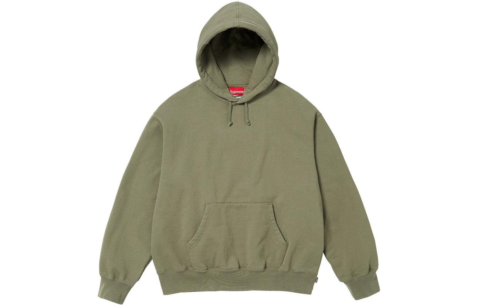 Supreme FW23 WEEK8 SATIN APPLIQUÉ HOODED SWEATSHIRT Logo