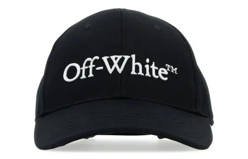 OFF WHITE Logo Embroidered Curved Peak Baseball Cap