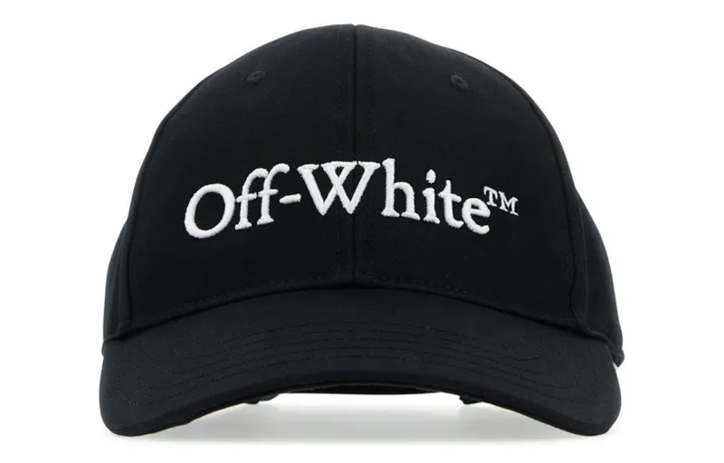 OFF WHITE Logo Embroidered Curved Peak Baseball Cap