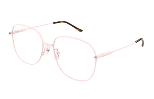 GUCCI Irregular Shape Eyeglass Frames Men's Pink