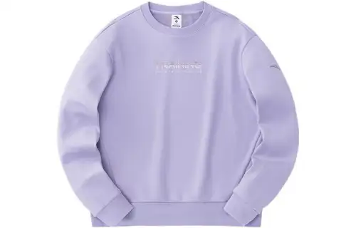 Anta Variety Training Collection Sweatshirt Women's Poplar Catkin Purple
