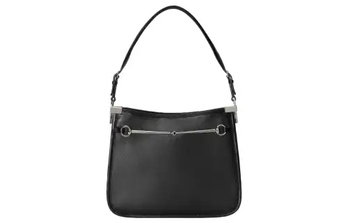 GUCCI Leather Handbag, Shoulder Bag Women's Black