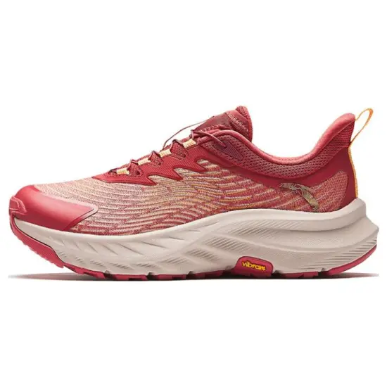 Anta Cushioning Wear-Resistant Low-Top Running Shoes Women's Cloud Apricot Orange