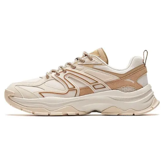 Anta Hot Anti-Slip Wear-Resistant Low-Top Casual Shoes Men's Beige Brown