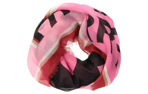 Burberry Printed Pattern Scarves Unisex Pink