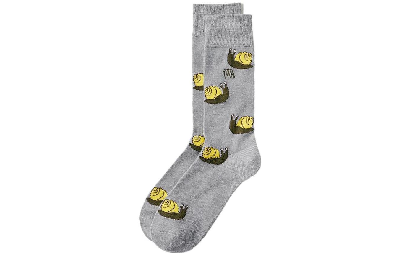 UNIQLO Jw Anderson Co Branded Series FW23 Crew Socks Women's 1 Pack Gray