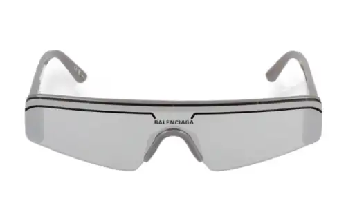 Balenciaga Ski Rectangular Frame Tinted Sunglasses