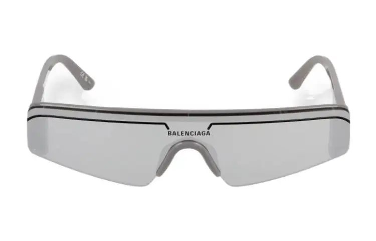 Balenciaga Ski Rectangular Frame Tinted Sunglasses