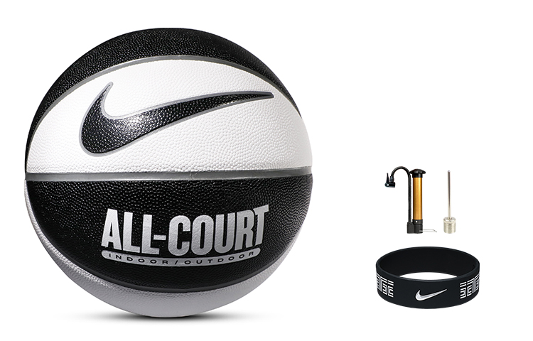 Nike Pu Basketball Black White Size 7 Training Unisex