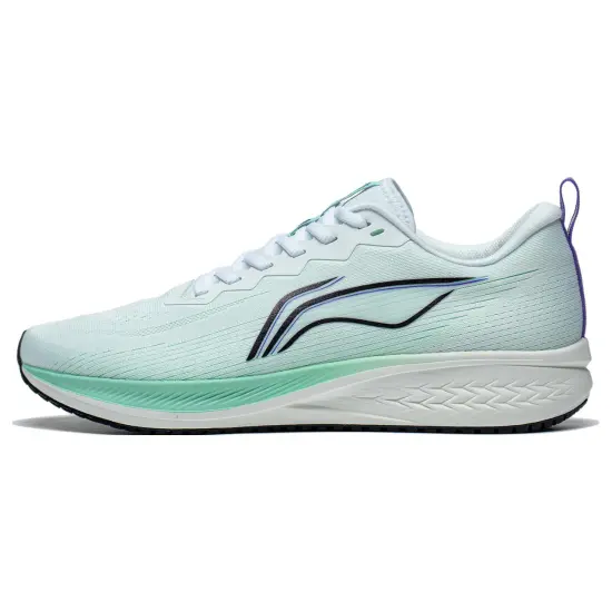 LINING Red Hare 6 Running Shoes Men Low-Top White/Fluorescent Light Turquoise
