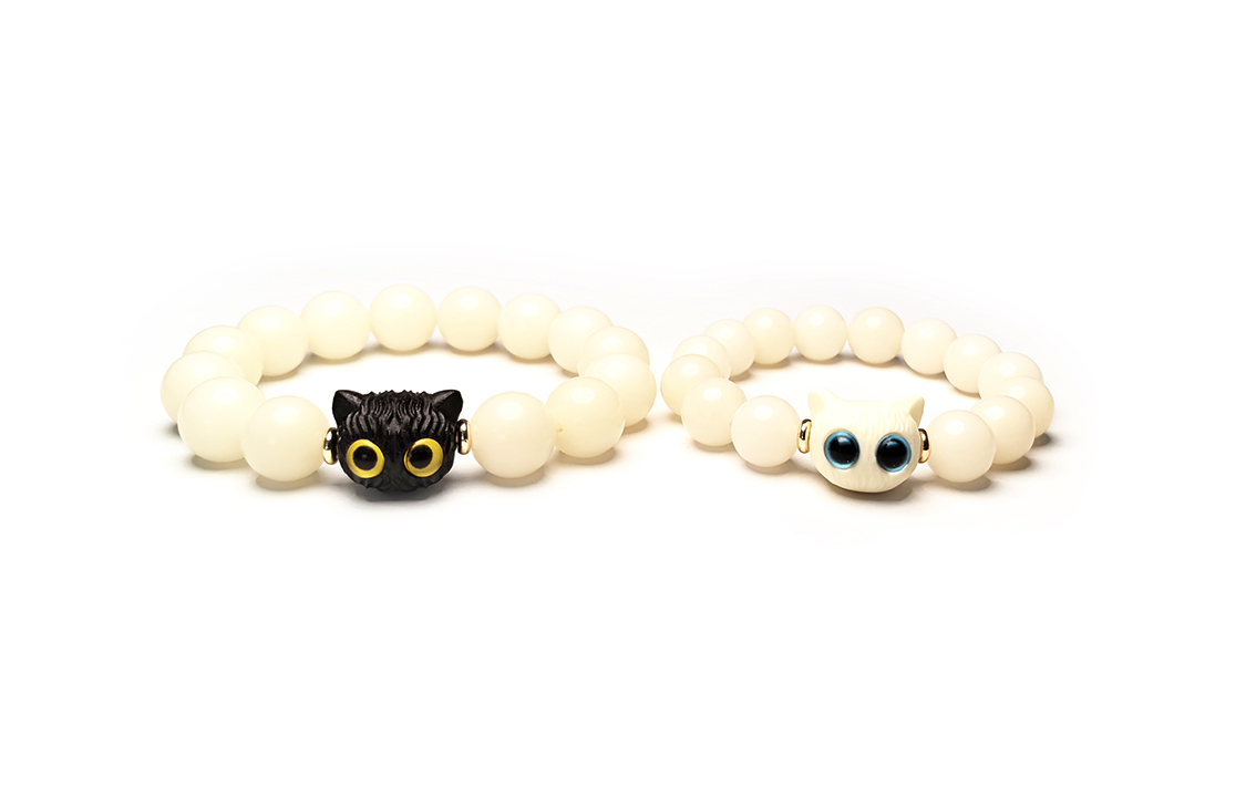 MOUNTAINS AND MANS White Jade Bodhi Bracelets Unisex