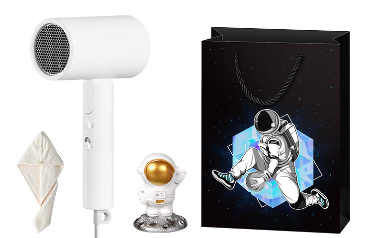 Xiaomi H101 hair dryer 1600W negative ion hair care cold air Mijia portable compact foldable strong wind one-click portable astronaut limited edition