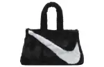 Nike Sportswear Faux Fur 10L Tote Bag Black