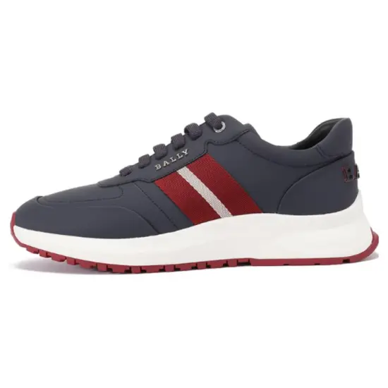 BALLY Breathable Low Top Sports Casual Shoes Men's Midnight Blue