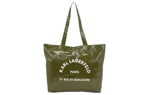 KARL LAGERFELD / Karl Lagerfeld Jeans Logo Printed Twill Tote Bag