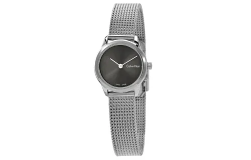 CALVIN KLEIN Wrist Watches Quartz Movement Stainless Steel Strap 24mm Black Dial Women's Watch 30m Water Resistant