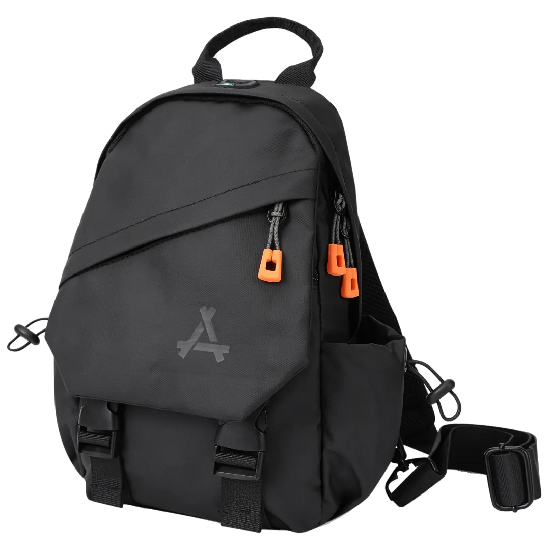 KONADCT Oxford Shoulder Bag, Crossbody Bag, Sling Bag Regular Unisex Black