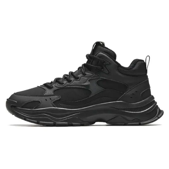 Anta Life Collection Anti-Slip Wear-Resistant Low-Top Casual Shoes Men's Black