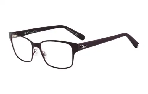 DIOR Metal Square Eyeglass Frames Unisex Black