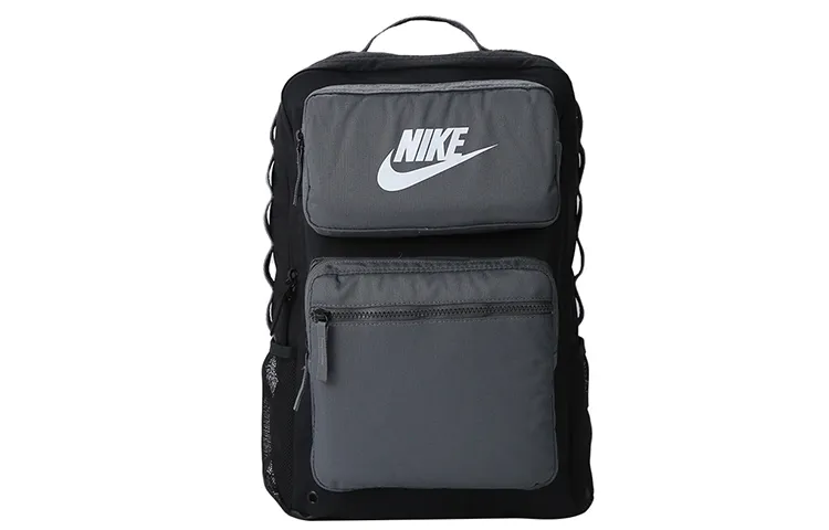 Nike Polyester Backpack Regular Men's Black Gray