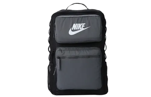 Nike Polyester Backpack Regular Men's Black Gray