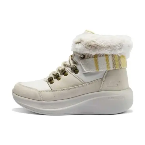 Skechers Winter Comfy Boots 'Beige White' Women's