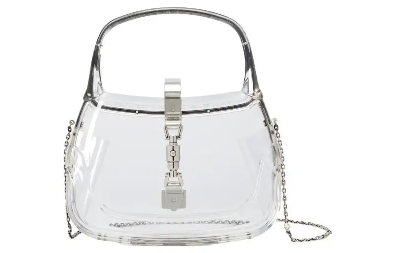 GUCCI Jackie 1961 Plexiglass Portable Crossbody Bag, Shoulder Bag Mini Women's Transparent