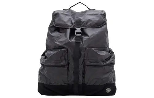 STONE ISLAND Cotton Backpack Regular Men's Black