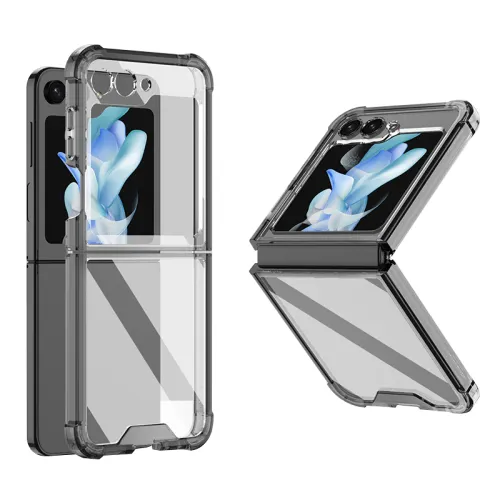 Baohuguang transparent airbag soft shell feels great and won't turn yellow easily. Mobile phone case suitable for Galaxy Z Flid 5 SAMSUNG/Samsung minimalist style solid color anti-fall all-inclusive