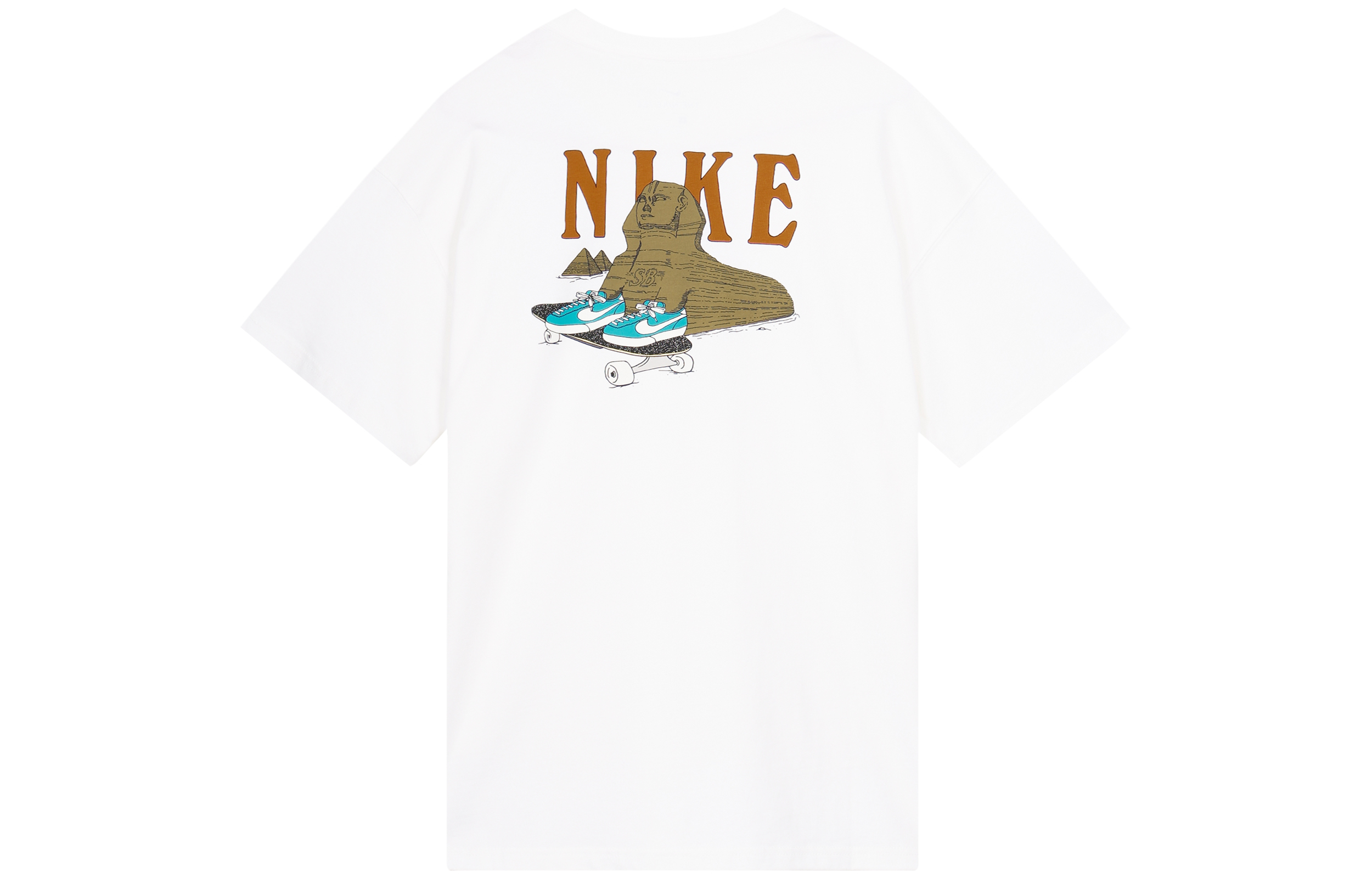 Мужская футболка Nike SB (белая) — фото 2