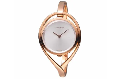CALVIN KLEIN Wrist Watches Quartz Movement Stainless Steel Strap 29mm Silver Dial Women's Watch 30m Water Resistant