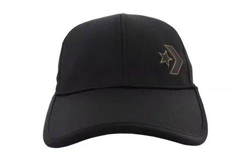 Converse Logo Print Baseball Caps Unisex Black