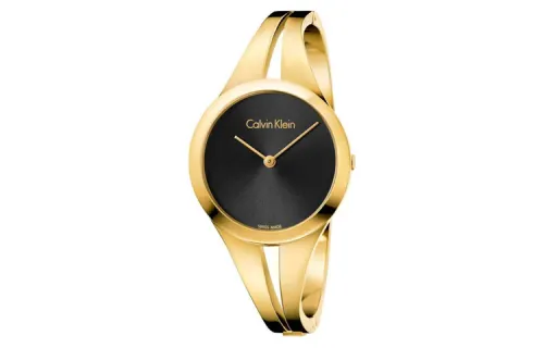 CK/Calvin Klein Wrist Watches Quartz Movement Stainless Steel Strap 28mm Black Dial Women's Watch 30m Water Resistant